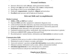 Sample Resumes for Medical assistants Medical assistant Resume