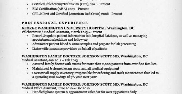 Sample Resumes for Medical assistants Medical assistant Resume Sample Writing Guide Resume