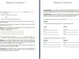 Sample Service Contract Template Free Printable It Service Agreement Template form Generic