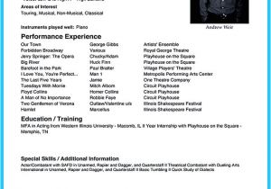 Sample Skills and Strengths In Resume Acting Resume Sample Presents Your Skills and Strengths In