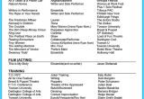 Sample Skills and Strengths In Resume Acting Resume Sample Presents Your Skills and Strengths In