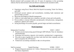 Sample Skills and Strengths In Resume Key Skills and Strengths Payroll Accounting Resume Sample