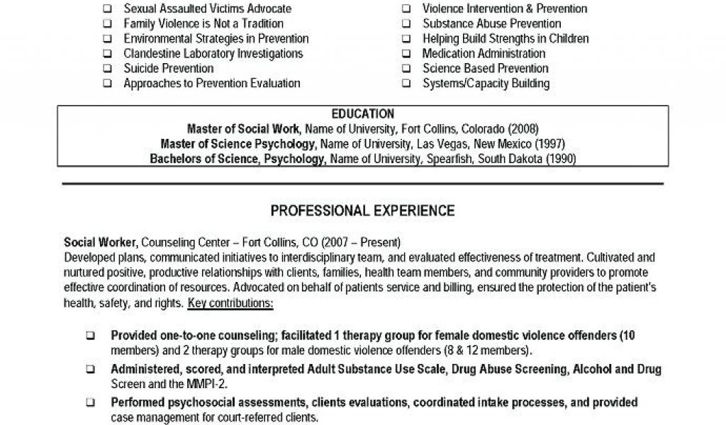 Sample Social Work Resume Career Objective For Social Worker Resume Sample Social Work Resume Career Objective For Social Worker Resume