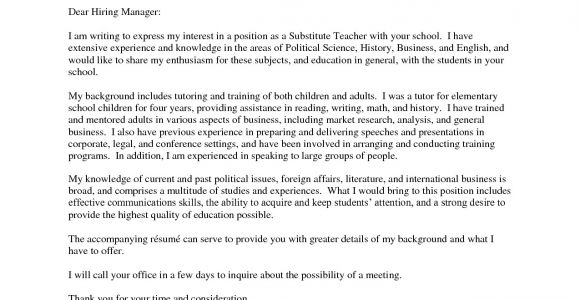 Sample Teaching Cover Letters for New Teachers English Teacher Cover Letter Sample for New Teachers