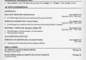 Samples Of Acting Resumes Child Actor Sample Resume Child Actor Sample Resume are