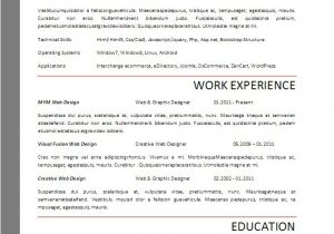 Samples Of Resumes 2017 Resume format 2017 20 Free Word Templates