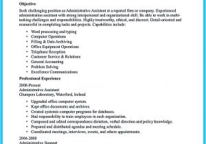 Samples Of Resumes for Administrative assistant Positions Sample to Make Administrative assistant Resume