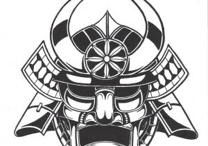 Samurai Helmet Template Darth Vader Mask Printable Sketch Coloring Page