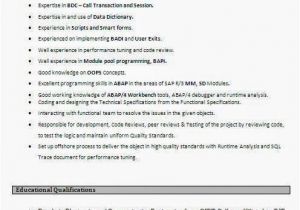 Sap Abap Resume format for Freshers Best Resume for Job Beautiful Curriculum Vitae Cv format