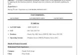 Sap Bi Resume Sample for Fresher Sap Basis Fresher Resume format Igniteresumes Com