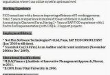 Sap Fico Fresher Resume Sample Sap Fico Professional Resume