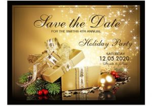 Save the Date Email Template Christmas Party Christmas Party Save the Date Templates Postcard Zazzle