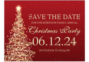 Save the Date Email Template Christmas Party Elegant Save the Date Christmas Party Red Post Cards