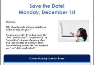 Save the Date Email Template Corporate event 7 Holiday Email Templates for Small Businesses Nonprofits