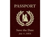 Save the Date Passport Template Save the Date Wedding Passport Card Zazzle