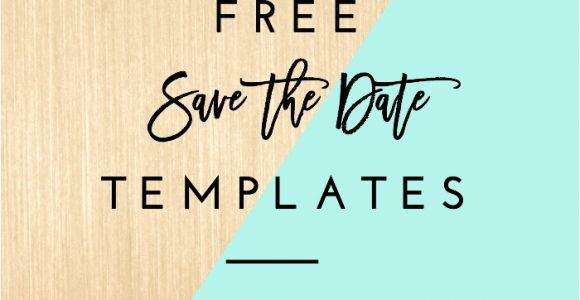 Save the Date Wedding Email Template Free Free Save the Date Templates Diy Save the Date Tutorial