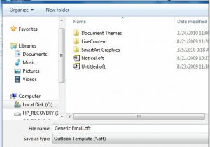 Saving A Template In Outlook Create Use Email Templates In Outlook 2010 Information