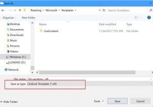 Saving A Template In Outlook Send Out Of Office Replies with Outlook Com Pop or Imap