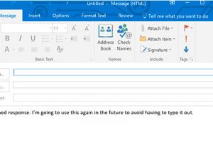 Saving Email Templates In Outlook Save Email Templates to Use as Canned Messages In Outlook