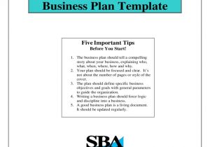 Sba Gov Business Plan Template Sample Business Plan Template Free Download
