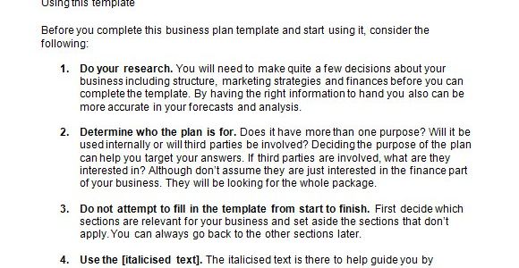 Sba Gov Business Plan Template Sample Sba Business Plan Template 9 Free Documents In