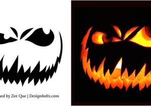 Scary Jack O Lantern Face Template 10 Free Scary Halloween Pumpkin Carving Patterns