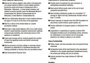 Scholarship Guidelines Template 7 Scholarship Application form Templates Pdf Free