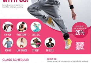 School Dance Flyer Template Dance Studio Flyer Advertising Design and Dance
