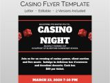 School Fundraiser Flyer Templates Casino Night Flyer and School Fundraiser Flyer Template