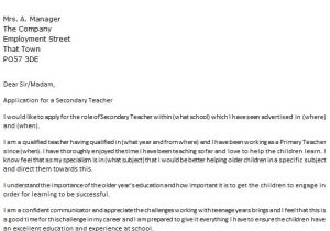 School Teacher Job Application Resume Cover Letter Primary School Teacher How to Write An