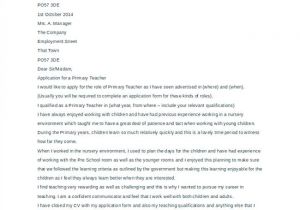 School Teacher Job Application Resume Primary School Teacher Cover Letter In Word Teaching