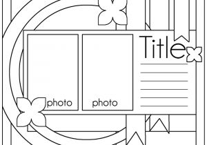 Scrapbook Layout Templates 12×12 Ideas for Scrapbookers Two Sketches and A Template