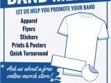 Screen Printing Flyer Templates Band Merch Marketing Flyers for Screen Printers
