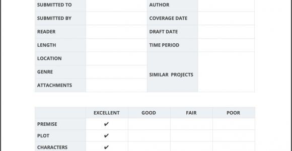 Script Coverage Template Download Free Script Coverage Template Studiobinder