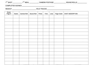 Script Supervisor Notes Template so You Want to Be A Script Supervisor toughnickel