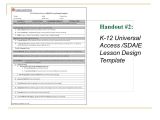 Sdaie Lesson Plan Template Title Iii Access to Core Professional Development Ppt