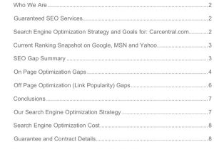 Search Engine Optimization Proposal Template Download Example Search Engine Optimization Content Gap