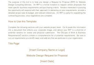 Search Engine Optimization Proposal Template Request for Proposal Example Sample Request for Proposal