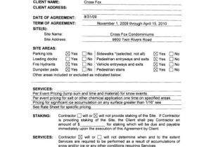 Seasonal Snow Removal Contract Template 20 Snow Plowing Contract Templates Google Docs Pdf