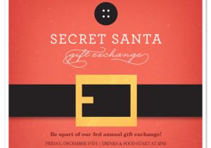 Secret Santa Email Template for Office Secret Santa Belt Invitations Cards On Pingg Com