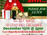 Secret Santa Flyer Templates Holiday Gift Exchange Template Postermywall