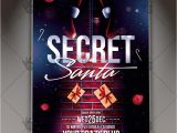 Secret Santa Flyer Templates Secret Santa Christmas Flyer Psd Template Psdmarket