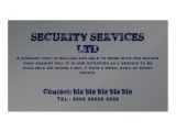 Security Business Card Templates Free Create Your Own Security Guard Business Cards Page2