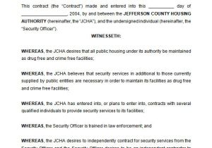 Security Contract Proposal Template 14 Security Contract Templates Word Pdf Apple Pages