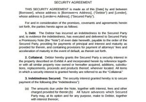 Security Contracts Templates Security Agreement 11 Download Free Documents In Pdf Word