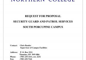Security Guard Proposal Template 10 Best Images Of Simple Security Guard Services Sample