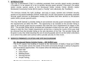 Security Guard Proposal Template Start A Security Company License Contracts Proposals