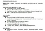 Security Guard Resume format In Word Sample Security Guard Resume 7 Free Download Free