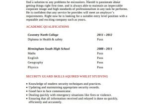 Security Guard Resume format In Word Sample Security Guard Resume 7 Free Download Free