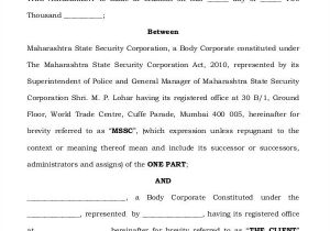 Security Guard Service Contract Template 53 Contract Agreement Templates Pages Docs